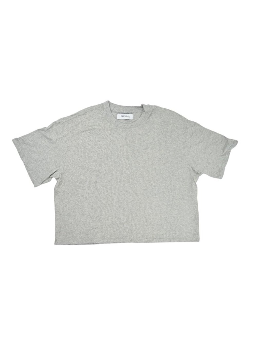SPRWMN Crop Top Tee in Grey
